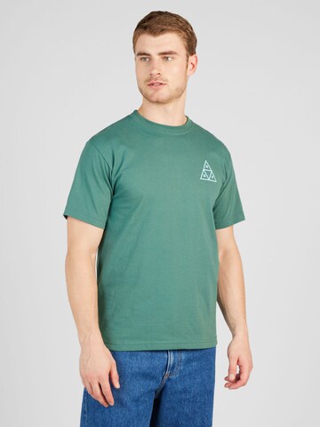 HUF Тениска в зелено: отпред