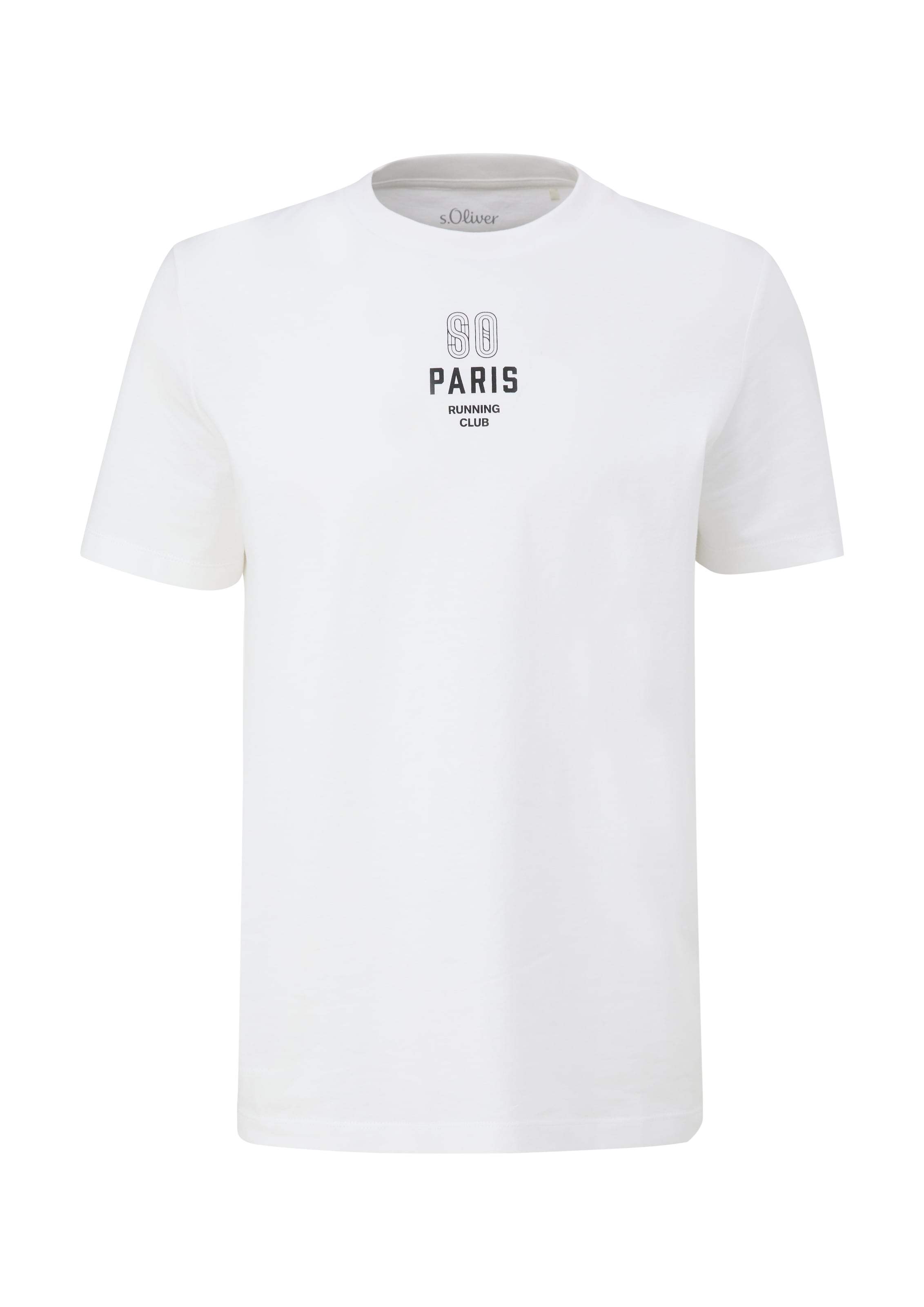 s.Oliver T-Shirt en noir / blanc, Vue avec produit