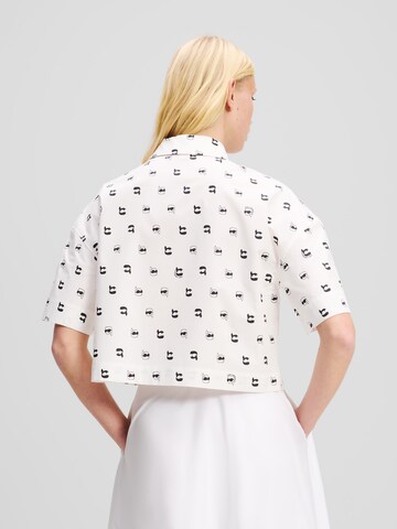 Chemisier Karl Lagerfeld en blanc