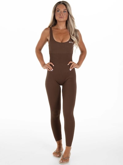 Divina Jumpsuit 'Artus' in braun, Produktansicht