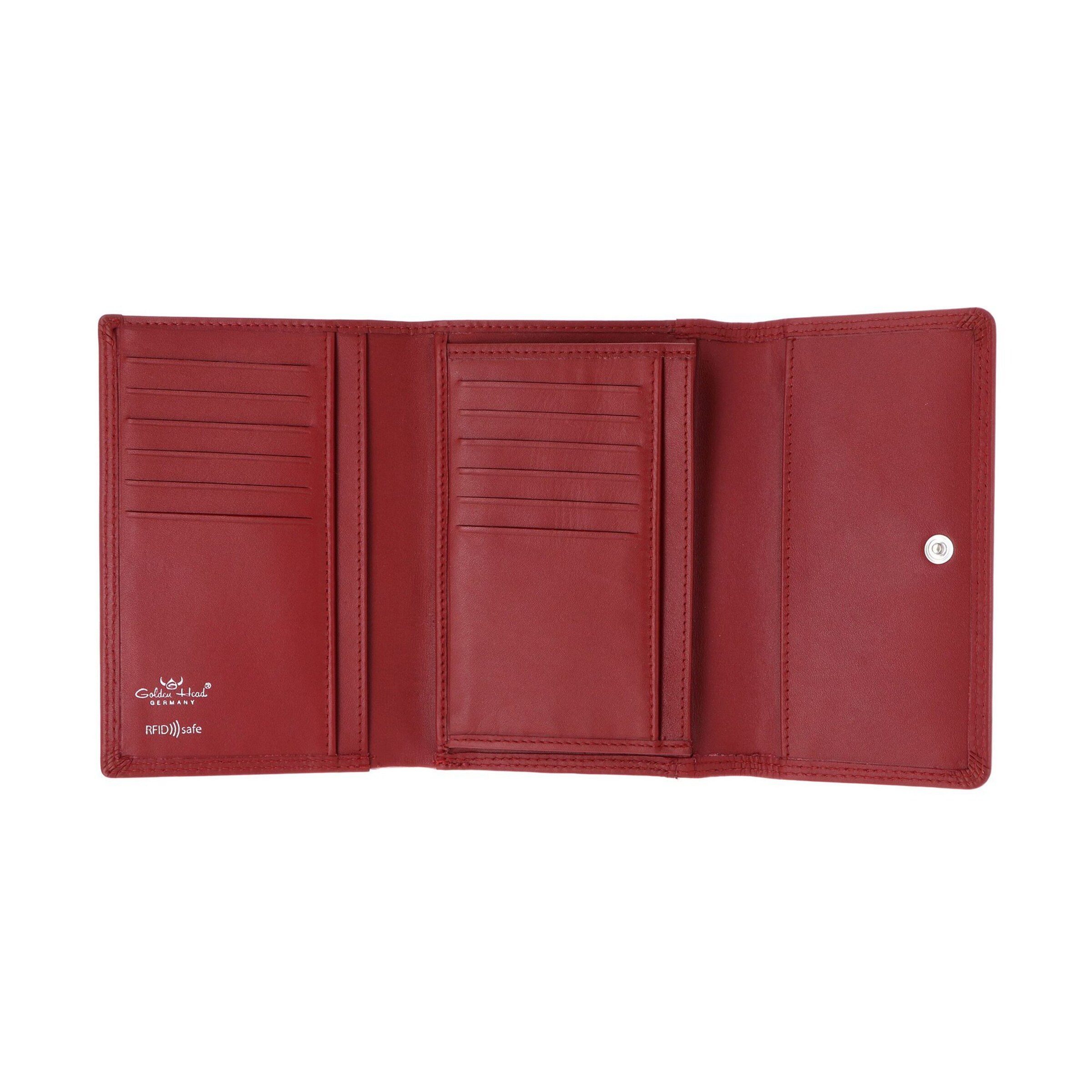 GOLDEN HEAD Wallet 'Polo' in Red