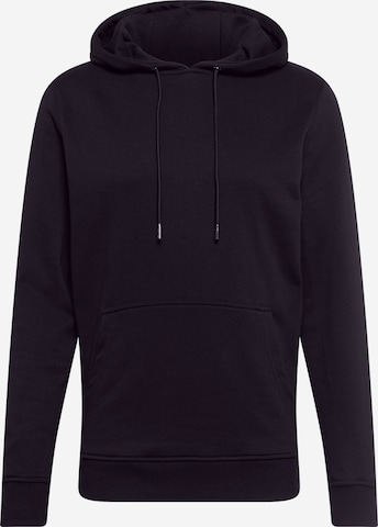 Urban Classics Sweatshirt 'Hoody' in Black: front