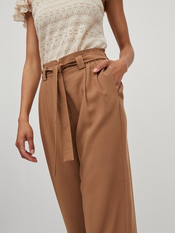 VILA Wide Leg Hose 'Karen' in Braun