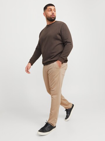 Jack & Jones Plus Slimfit Hose 'JPSTMarco JJCooper' in Beige