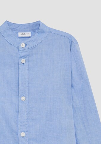 s.Oliver Slim fit Overhemd in Blauw
