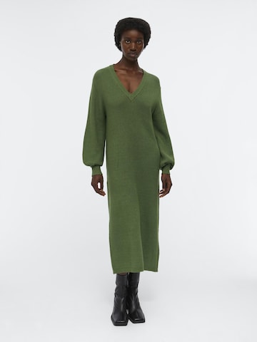 OBJECT Gebreide jurk 'MALENA' in Groen