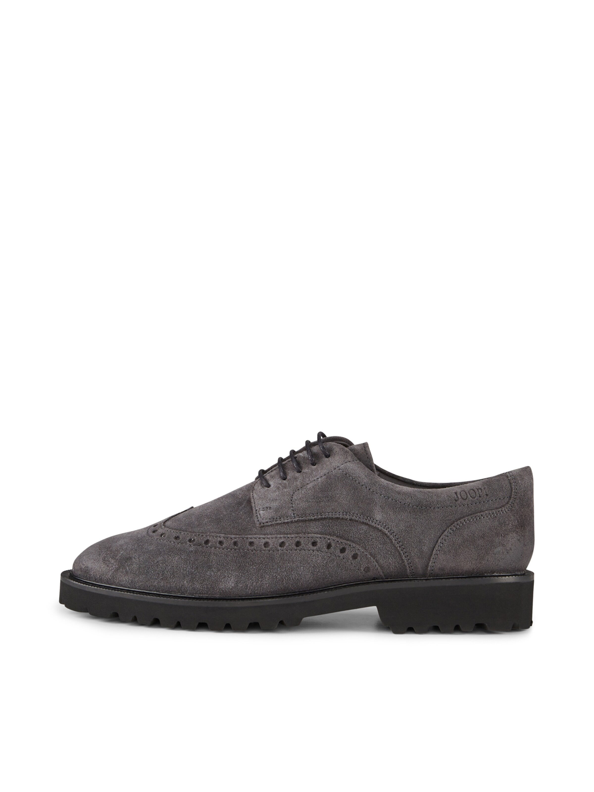 JOOP! Lace-Up Shoes 'Velluto New Danilo' in Grey: front