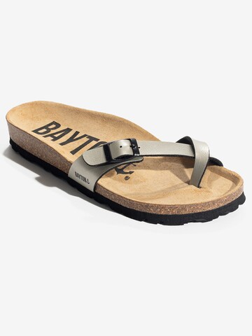 Flip-flops 'JUNON' de la Bayton pe argintiu