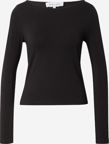 NU-IN - Camiseta en negro: frente