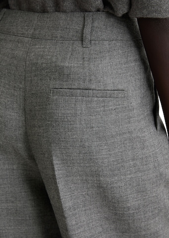 Marc O'Polo Wide leg Trousers with creases in Grey