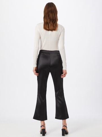 Gina Tricot Flared Broek 'Ria' in Zwart