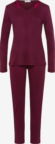 Hanro Pyjama ' Joela ' in Rot: predná strana