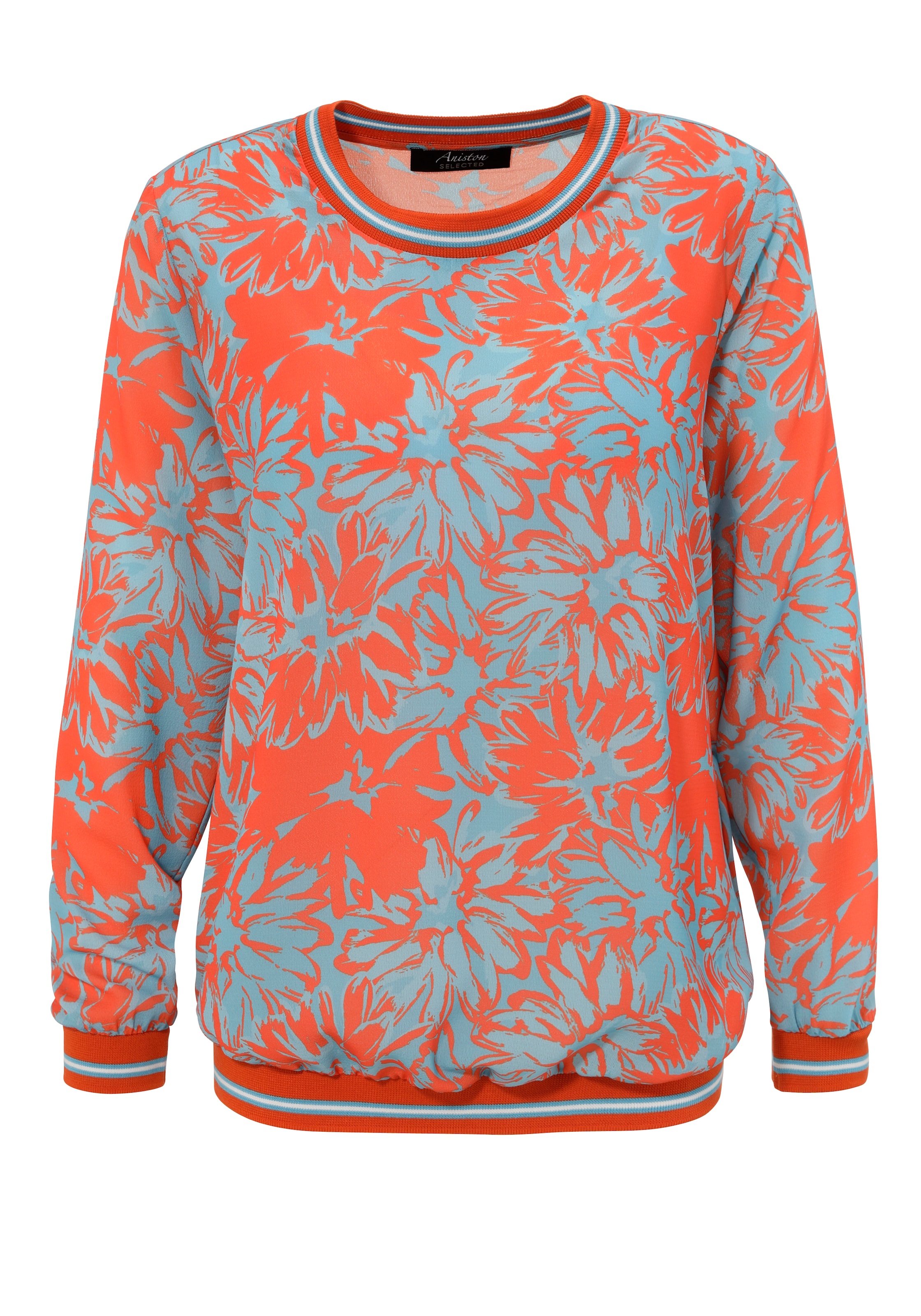 Aniston SELECTED Bluse in Blau: Vorderseite