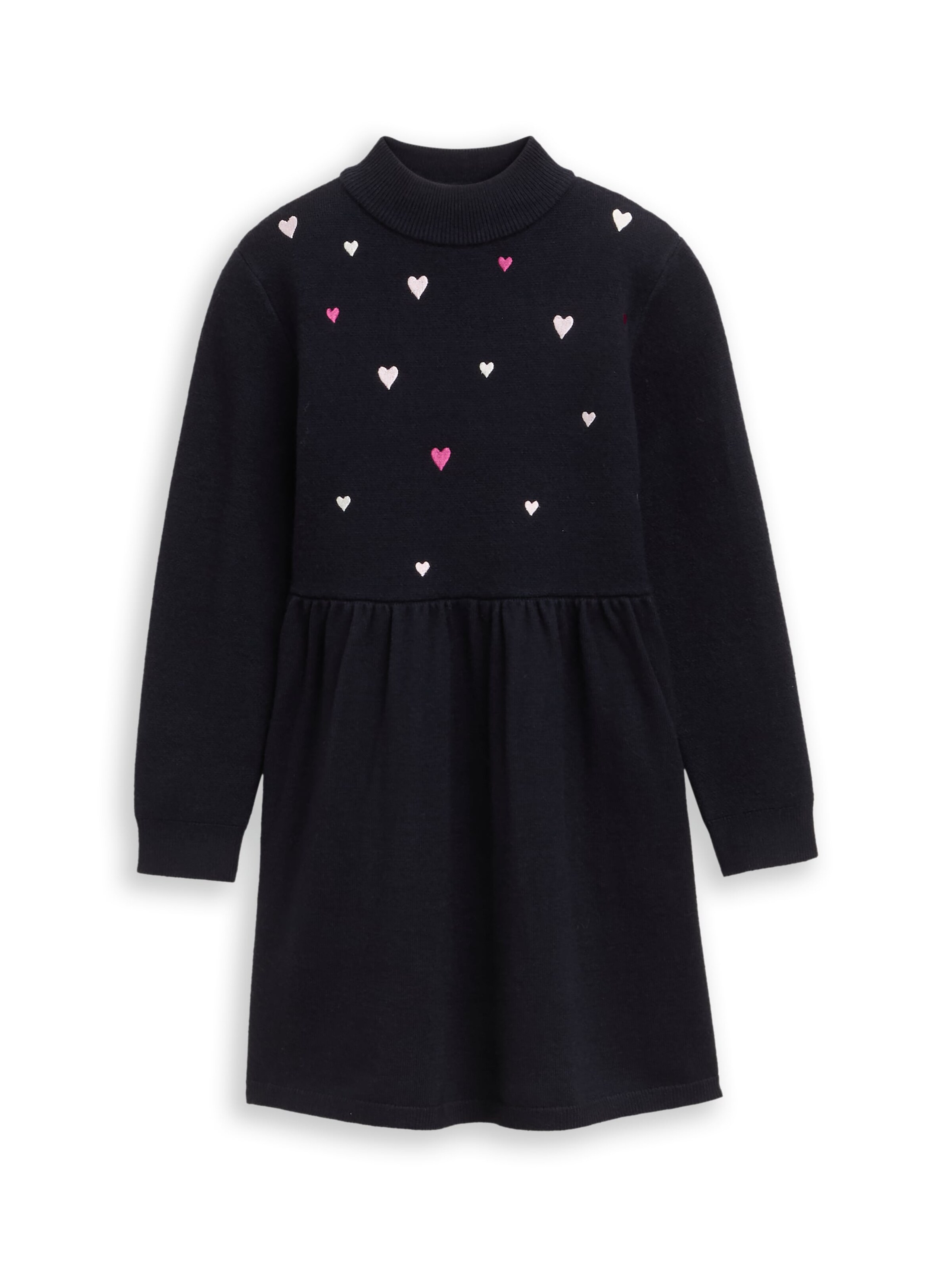 TOM TAILOR Jurk in Zwart: voorkant