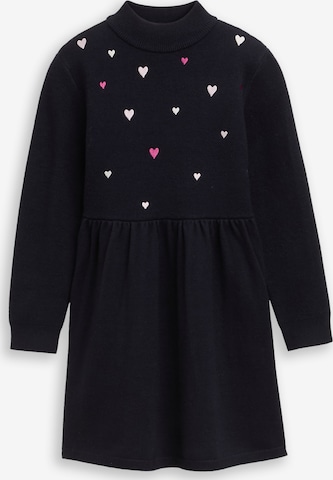 TOM TAILOR Strickkleid in Schwarz: Vorderseite