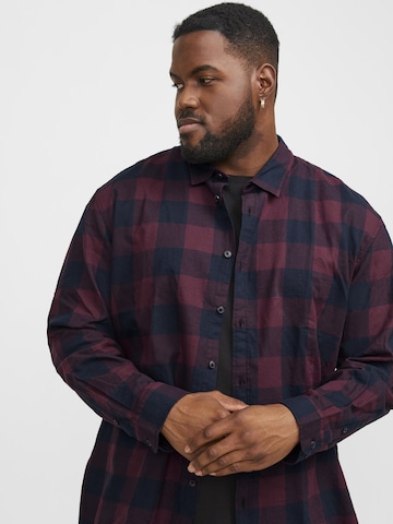 Jack & Jones Plus Comfort fit Button Up Shirt 'JJEGINGHAM' in Mixed colors
