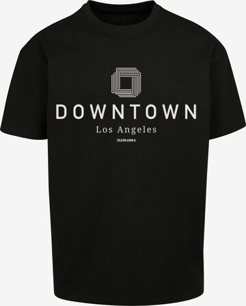 F4NT4STIC Shirt 'Downtown LA' in Zwart: voorkant