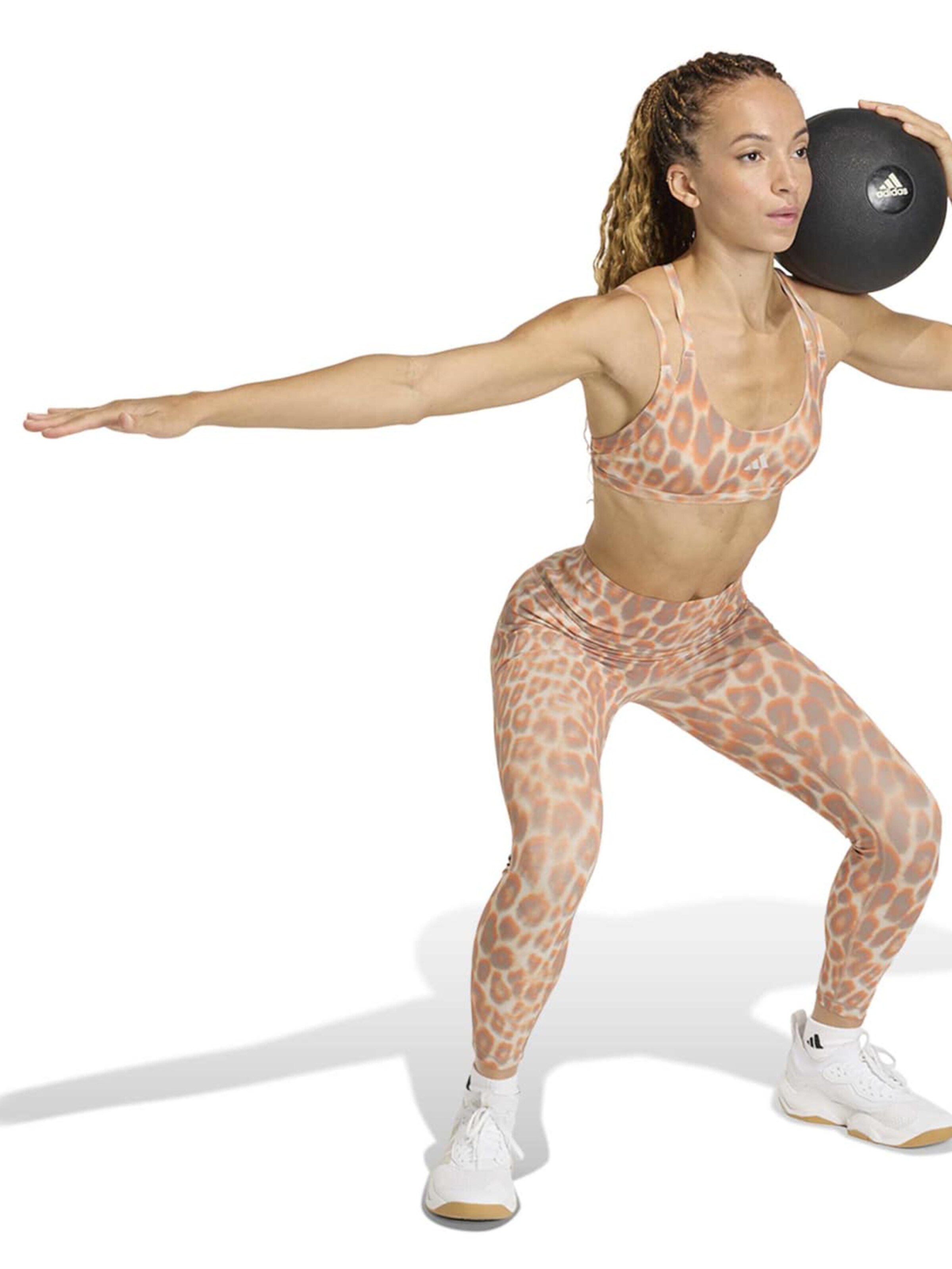 ADIDAS PERFORMANCE Skinny Sportnadrágok 'Optime Power' - szürke: elől