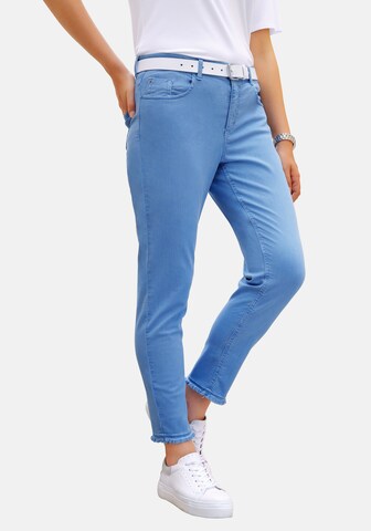 Anna Aura Skinny Jeans in Blue: front