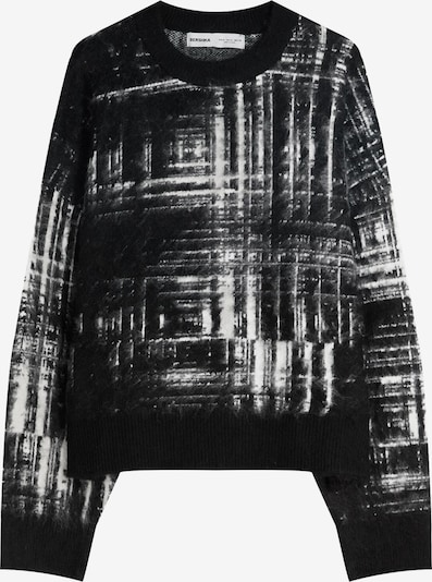 Bershka Neulepaita värissä musta / valkoinen, Tuotenäkymä