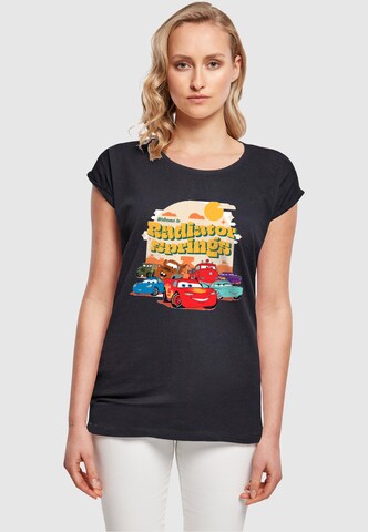 ABSOLUTE CULT T-Shirt 'Cars - Radiator Springs Group' in Blau: predná strana