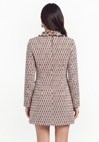 faina Jurk in Bruin