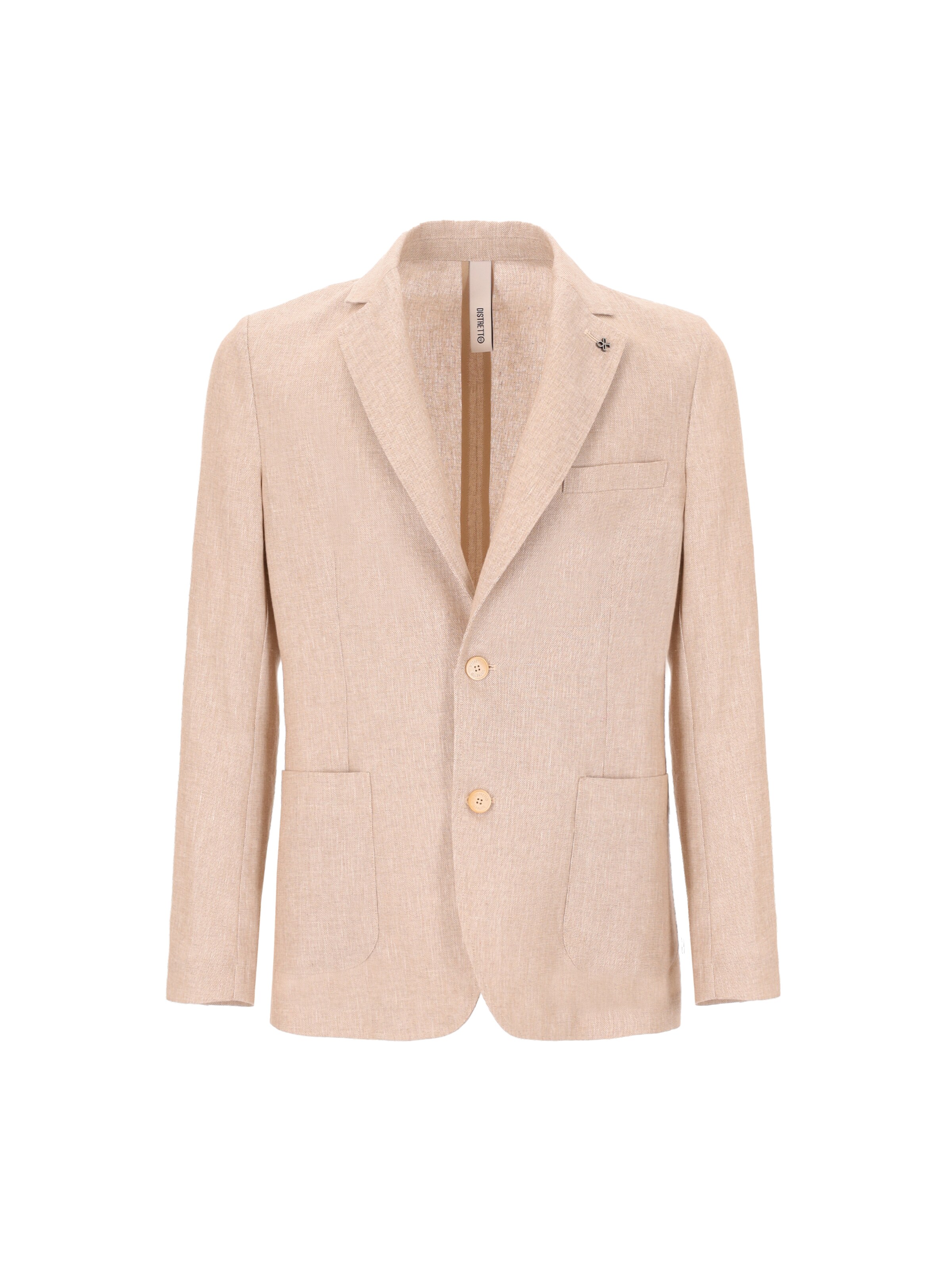 Distretto12 Colbert 'Certo' in 46 in de kleur Lichtbeige, Productweergave
