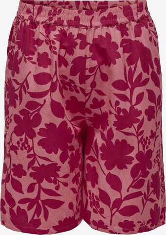 Regular Pantalon ONLY Carmakoma en rose : devant