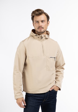 Veste mi-saison DreiMaster Maritim en beige : devant