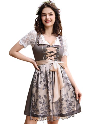 Yesfashion Dirndl in Grey: front