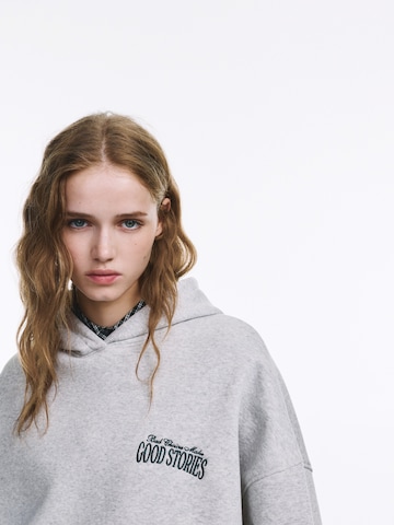 Pull&Bear Mikina 'PACIFIC STORIES' - Sivá