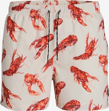 Shorts de bain 'JPSTMaui' JACK & JONES en beige : devant