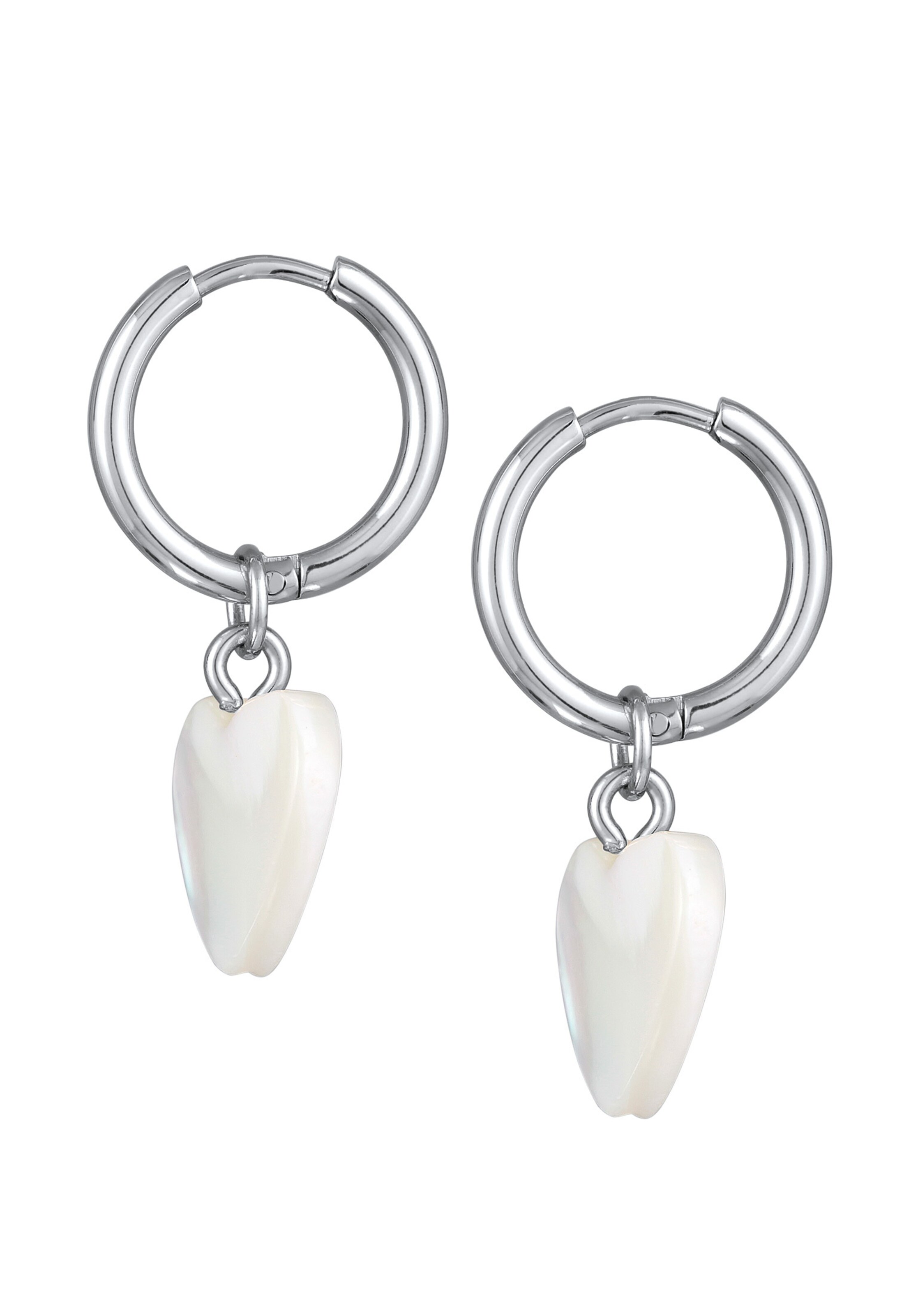 ELLI Náušnice 'Herz' - Strieborná