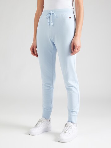 Effilé Pantalon Champion Authentic Athletic Apparel en bleu : devant