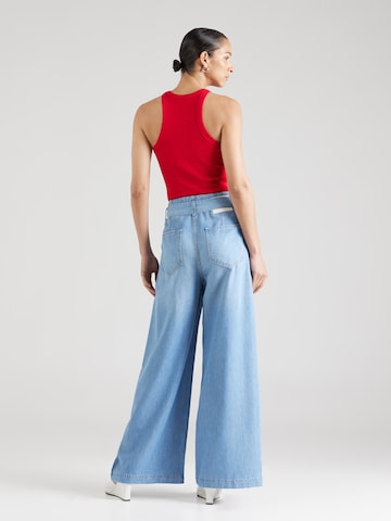 Wide leg Pantaloni cu cute 'The Daze' de la SCOTCH & SODA pe albastru