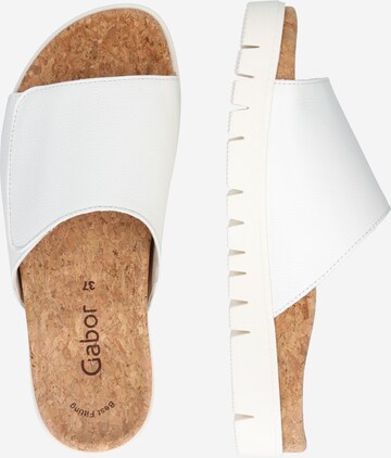 GABOR Mules 'Cervo' in White