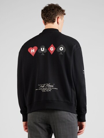 HUGO Суичъри с качулка 'Dinnabun' в черно