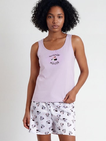 DISNEY - Pijama 'DISNEY Pijama Sin Mangas Soft Minnie para Mujer' en lila: frente