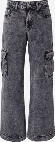 FRNCH PARIS Wide leg Cargo Jeans 'ANNIK' in Grey: front