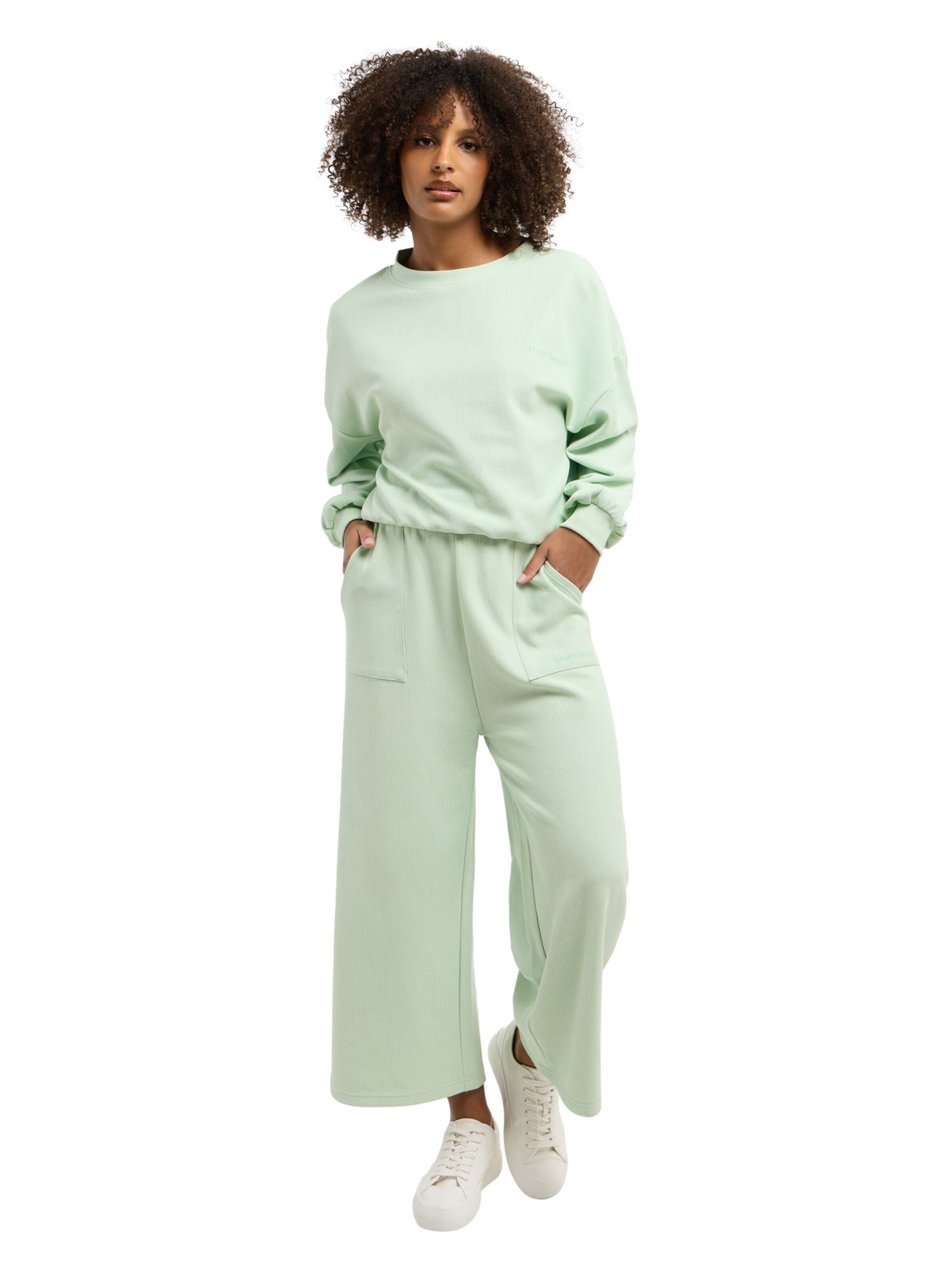 Bruno Banani Wide leg Trousers 'CANTU ' in Green