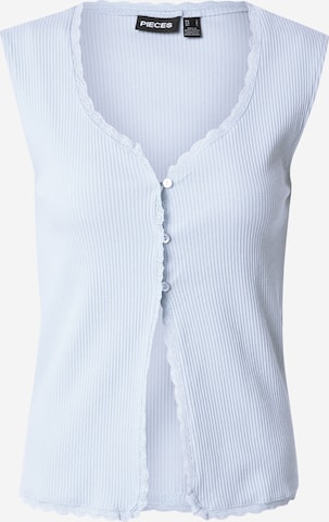 Top de la PIECES pe albastru: față