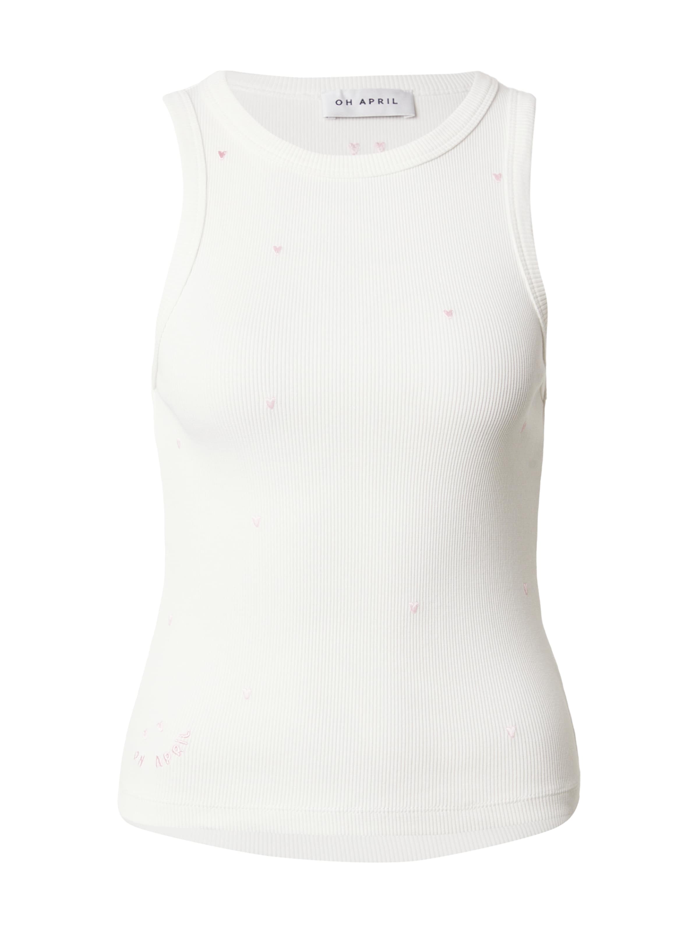 OH APRIL Τοπ &#x27;Dany&#x27; σε λευκό: μπροστά