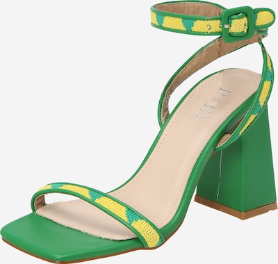 Raid Strap sandal 'NINO' in Yellow / Grass green, Item view