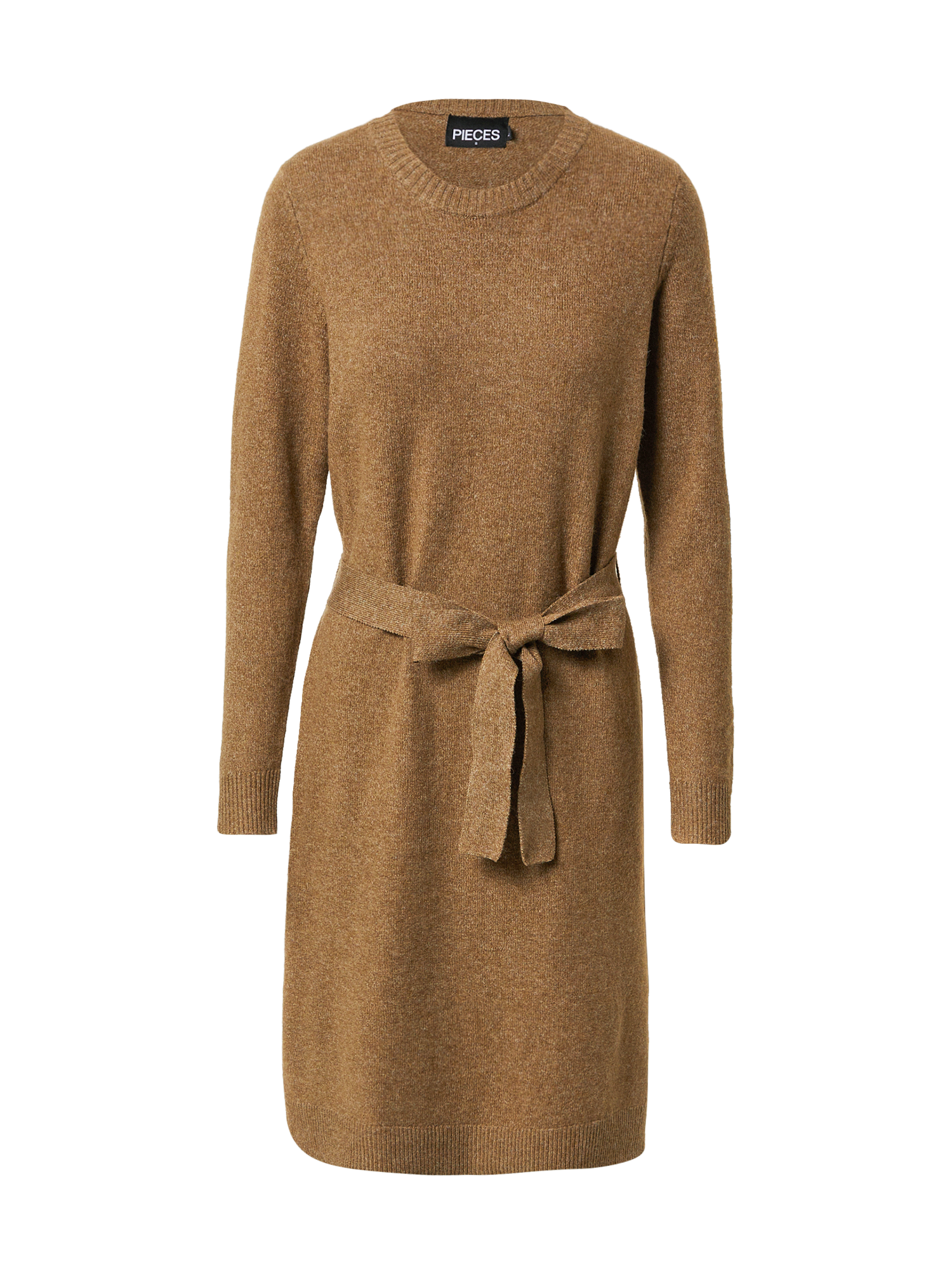 Bardziej zrównoważony Odzież PIECES Sukienka z dzianiny CAVA w kolorze Karmelowym 