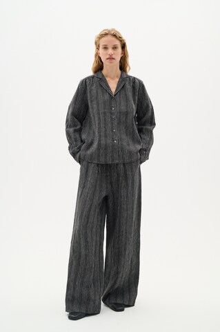 InWear Wide Leg Hose 'Solina' in Schwarz