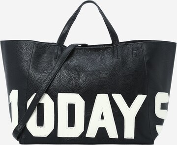10Days Μεγάλη τσάντα σε μαύρο: μπροστά
