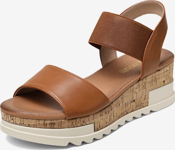 Sandalo di Dream Pairs in beige: frontale