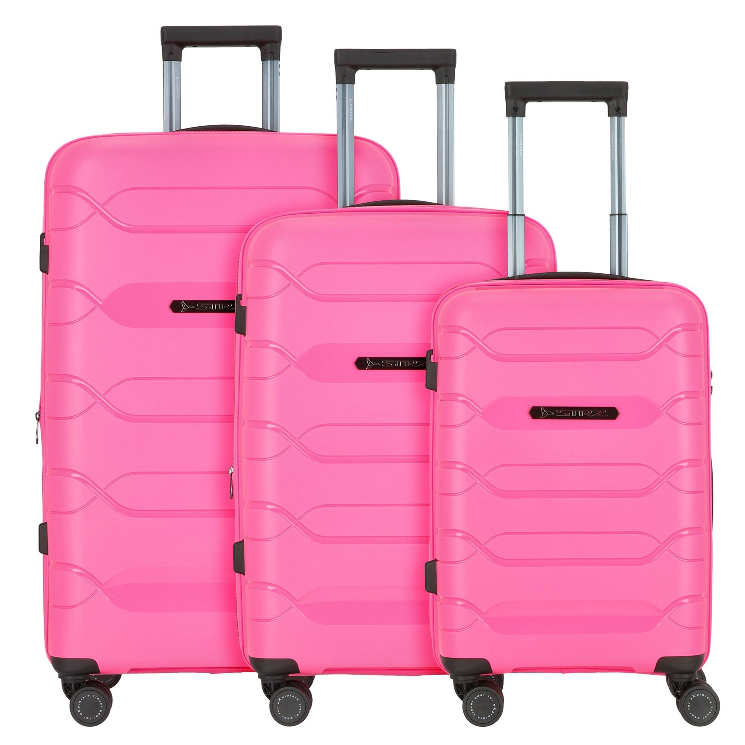 Polestream (STRZ) Suitcase set in Pink: front