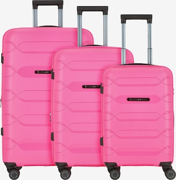 Polestream (STRZ) Suitcase Set in Pink: front