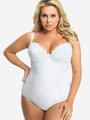 Gorsenia Body '184 Livia'‌ in Weiß: Vorderseite